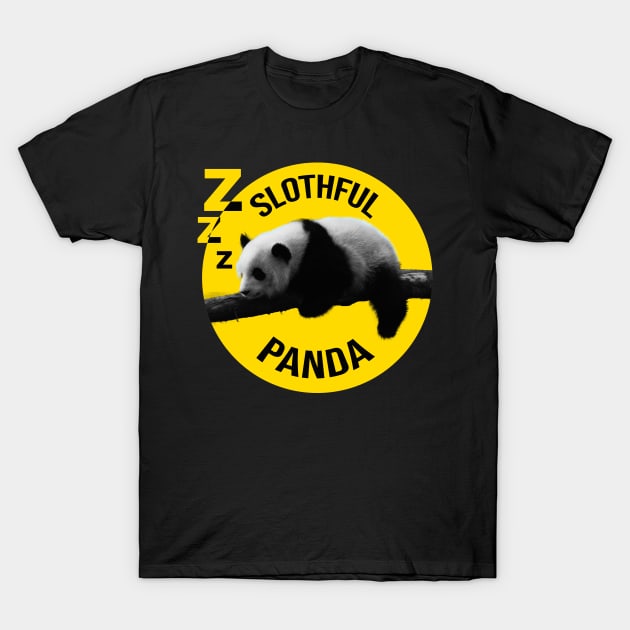 Cute Slothful Panda - lazy panda T-Shirt by SOF1AF